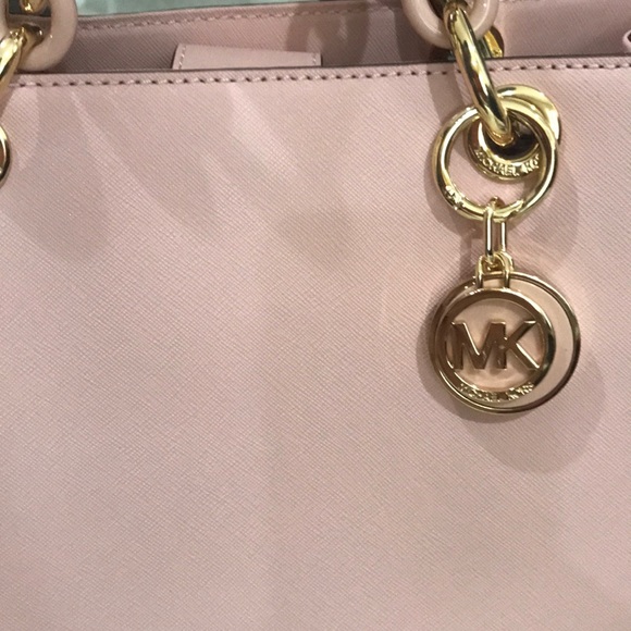 NWOT Michael Kors satchel chain handle gold blush - Picture 6 of 8